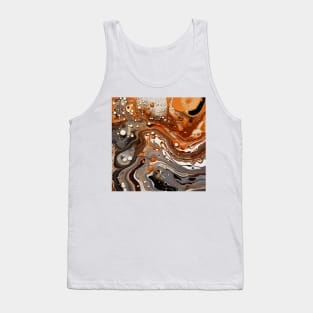 Autumnal Abstract Liquid Terrain Tank Top